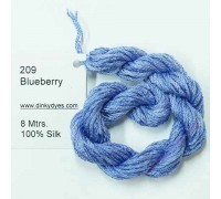 Шёлковое мулине Dinky-Dyes S-209 Blueberry